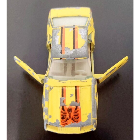 Yatming Ford Mustang Turbo Cobra Yellow No. 1067 Hong Kong Vintage Diecast Toy - Picture 12 of 16